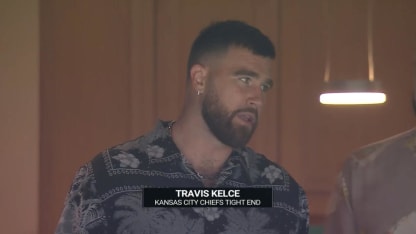 Travis Kelce attends WCF Game 2 in Dallas