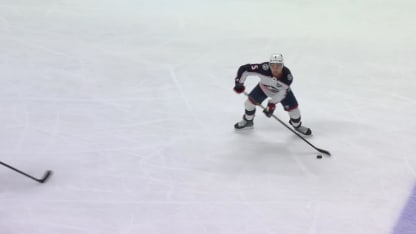 CBJ@DET: Werenski scores PPG against John Gibson