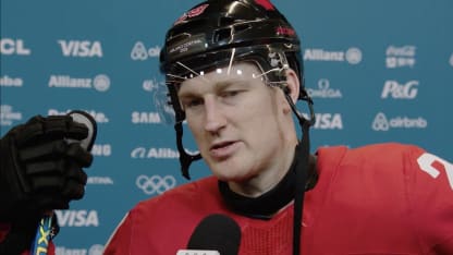 MacKinnon's post-game interview vs. Switzerland 