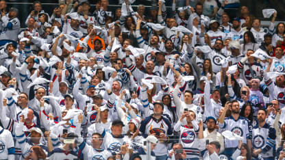 Stanley Cup Playoffs postcard: Winnipeg fans whiteout