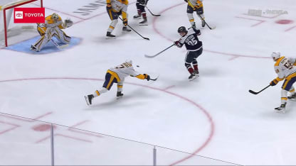 NSH@COL: Olofsson scores goal against Justus Annunen