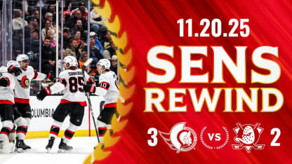 Sens Rewind: Sens Start Road Trip with a Win