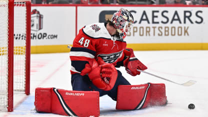 Capitals-Torwart Logan Thompson gelingt der 100. Karrieresieg in der NHL