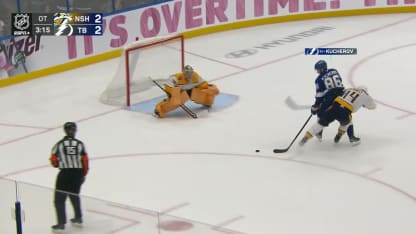 NSH@TBL: Saros with a great save against Nikita Kucherov