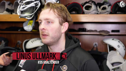 Linus Ullmark Postgame Media vs NSH