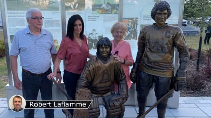 rheaume statue badge laflamme