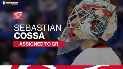 Red Wings assign Sebastian Cossa to Grand Rapids