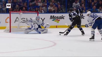 TOR@TBL: Woll with a great save against Michael Eyssimont