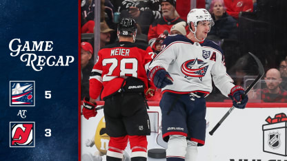 Columbus Blue Jackets New Jersey Devils game recap December 1 2025