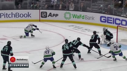 Garland buries it from the circle