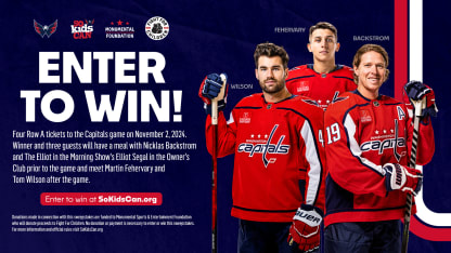 Capitals Player Program So Kids Can Announces Sweepstakes