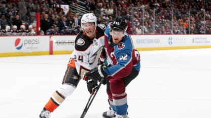 Gabriel Landeskog Anaheim Ducks 2019 October 26