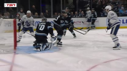 TOR@UTA: Jarnkrok scores goal against Karel Vejmelka