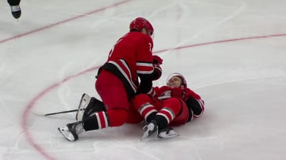 PIT@CAR: Hall scores goal against Stuart Skinner