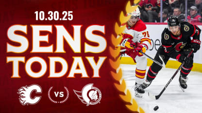 Sens Today: Senators Gear Up to Face Flames