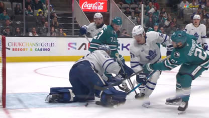 Stolarz makes a sprawling save