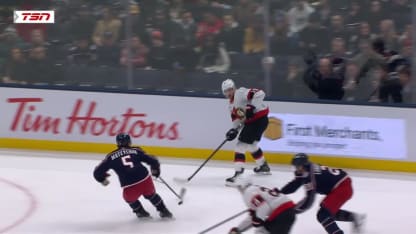 OTT@CBJ: Stutzle scores PPG against Elvis Merzlikins