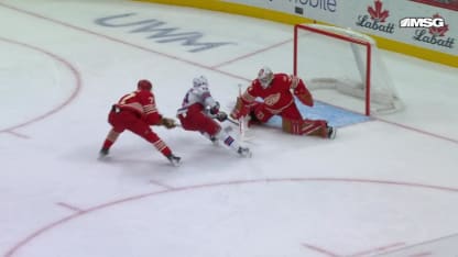 NYR@DET: Lafrenière scores goal against Cam Talbot