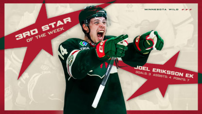 Read Full Story: Eriksson Ek Named in NHL ‘Three Stars’ of the Week