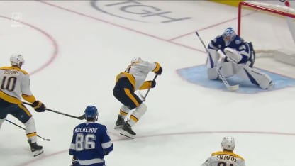 NSH@TBL: Nyquist scores goal against Andrei Vasilevskiy