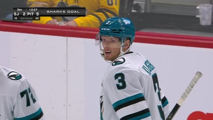 SJS@PIT: Klingberg scores PPG against Arturs Silovs