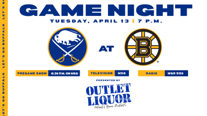 20210413 Sabres Bruins Game Night Mediawall outlet