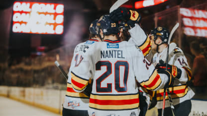 Julien Nantel prospect Colorado Eagles celebrate Fort Wayne Komets Game 6 ECHL Kelly Cup Playoffs 2018 May 22