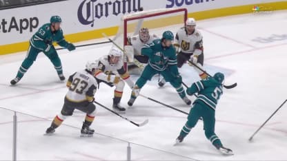 VGK@SJS: Graf scores goal against Carl Lindbom