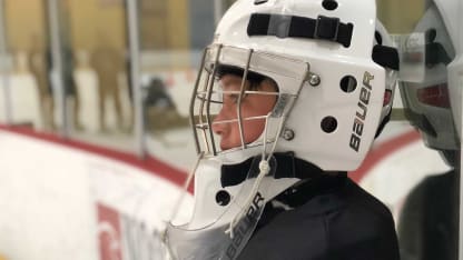 Kings Camp Goalie Close Up