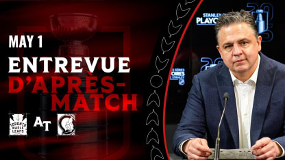 Travis Green dispo médias d'après-match contre TOR