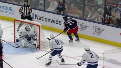 TOR@CBJ: Olivier scores goal against Dennis Hildeby