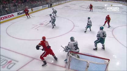 SJS@ANA: Carlson scores PPG against Yaroslav Askarov