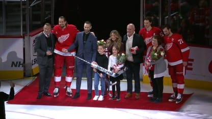 Red Wings honor Talbot for 500th game