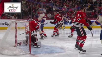 EDM@CHI: Bouchard scores goal against Spencer Knight