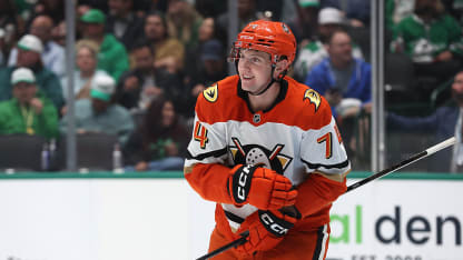 Moore with his first NHL goal 