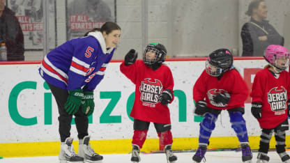 Megan Keller skates with Jersey Girls Hockey Club