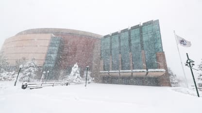 Snow Arena outside exterior outdoors Ball Arena Los Angeles Kings 2021 March 14