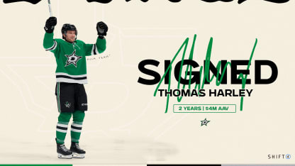 Dallas Stars sign defenseman Thomas Harley to a two-year, $8 million contract 091724