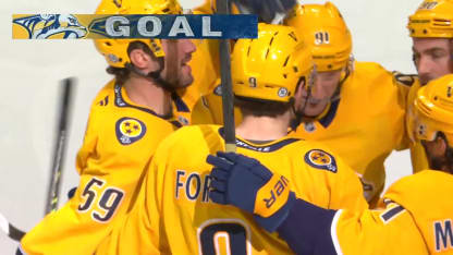 Forsberg ties it up on PPG