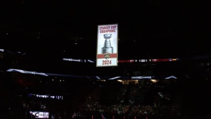 Florida Panthers raise Stanley Cup championship banner