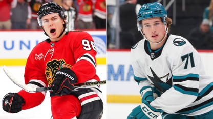 Nedräkning Milano Kanada klass på Connor Bedard Macklin Celebrini