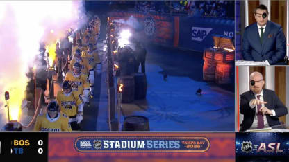 NHL in ASL: Players introduced at Stadium Series