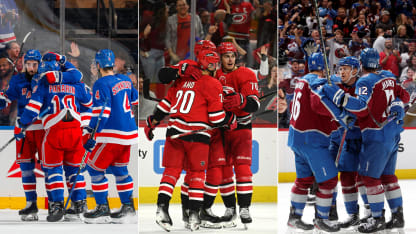 Gran jornada para Nueva York, Colorado y Carolina en la NHL