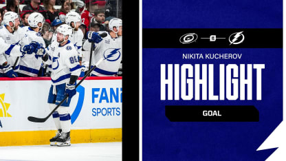 TBL at CAR | Kucherov strikes 35 seconds later