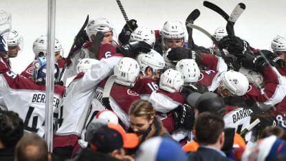 Overtime Win Celebrate Goal Colorado Avalanche Edmonton Oilers 020118