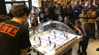 Barzal bubble hockey