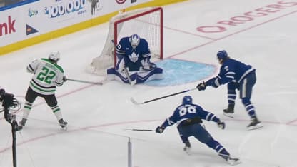 DAL@TOR: Bourque has a hat trick against the Maple Leafs