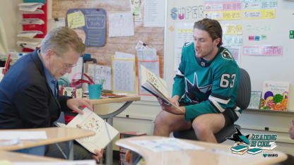 Sharks Read Across America Visit to Bachrodt Elementary
