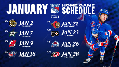 January Game Schedule