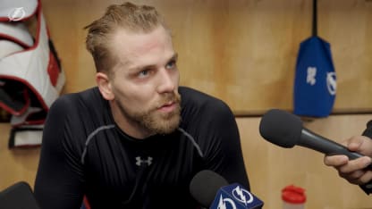 Erik Cernak | Pregame vs Florida Panthers